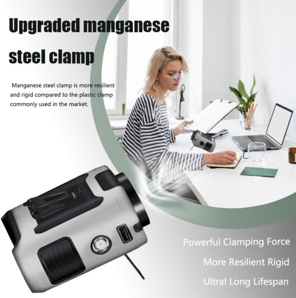 10000mAh Waist Clip Fan Wearable Portable Personal Body - Image 5