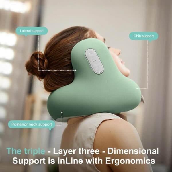 Travel Neck Pillow with Bluetooth Headset, Memory Foam Airplane Pillow for Head Support - Image 3