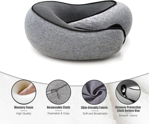 Travel Pillows for Airplanes, Travel Neck Pillow Travel Pillow - Image 8